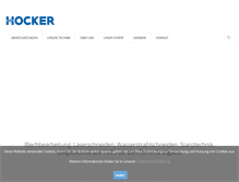 Tablet Screenshot of hocker.de